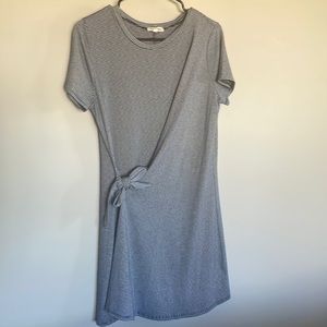 Blue and White Stripped Dress